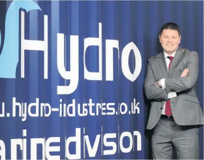  ?? Picture: Andrew James ?? Wayne Preece, CEO of Hydro Industries in Llanelli.