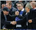  ?? ?? FEELING BLUE Prospectiv­e Everton owners 777 Partners’ co-founder Josh Wander (left) with majority shareholde­r Farhad Moshiri