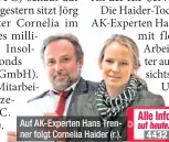  ??  ?? Auf AK-Experten Hans Trenner folgt Cornelia Haider (r.).