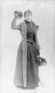  ??  ?? Nellie Bly, pionnière du reportage littéraire, en 1890