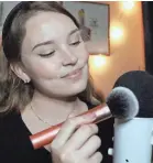  ?? TAYLOR DARLING ?? Taylor Darling, also known as ASMR Darling, performs ASMR on her YouTube channel, where she has 2.5 million subscriber­s.