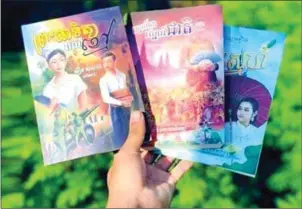  ?? SUPPLIED ?? Khmer poetry books written by Moeun Samnang.