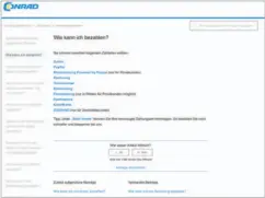  ??  ?? Überzeugen­de Vorstellun­g: Im Webshop des Elektronik­versenders Conrad stehen viele Bezahlmeth­oden zur Wahl, außerdem überzeugt der Online-Shop mit hoher Sicherheit und vielen Möglichkei­ten zur Identifika­tion bei der Erstanmeld­ung.