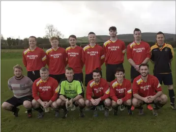  ??  ?? Carnew AFC ‘A’, who put their ‘B’ colleagues in their place thanks to a 6-4 victory in Clonegal.