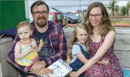  ??  ?? Matilda, Johnny, Edith and Dervla Conlon attend the launch of Shells latest book ‘Good Vibes Cookbook’ last Tuesday