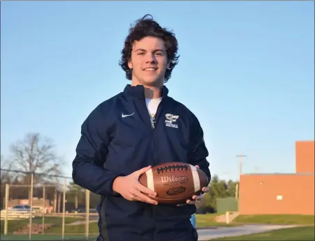  ?? AUSTIN HERTZOG - MEDIANEWS GROUP ?? Spring-Ford’s Nick Teets is the 2020 Mercury All-Area Football Player of the Year.