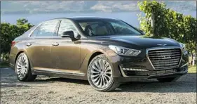  ??  ?? The 2017 Genesis G90 is a luxury sedan for Hyundai with a degree of separation from the sometimes-maligned Korean brand.