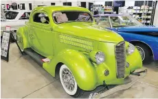  ??  ?? Freshly painted an amazing green, this 1936 Ford three-window coupe is still waiting for a new interior so Mike Dicastri can go cruising.