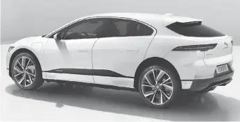  ?? JAGUAR ?? The 2019 Jaguar I-Pace will be the first all-electric CUV available in Canada later this year.