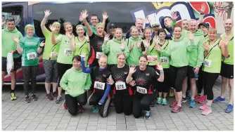  ??  ?? Duleek AC runners at the Boyne 10K.