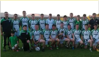  ??  ?? Molaise Gaels U16 league division ll cup final winners.