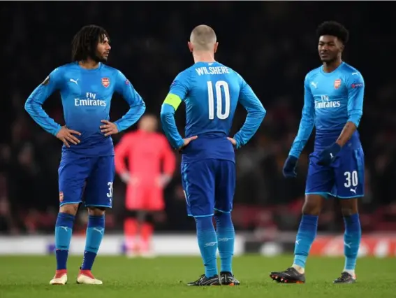  ??  ?? Arsenal no longer have a fleet of flourishin­g youngsters (Getty)