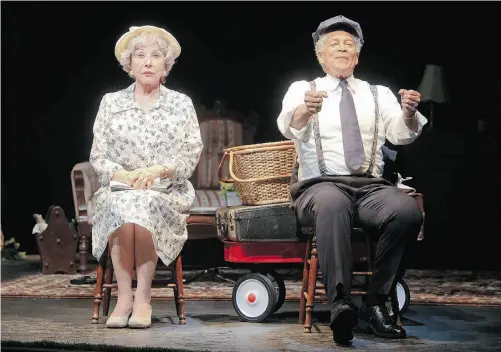  ?? Ed Ellis Photograph­y ?? Michael Learned and Walter Borden star in Driving Miss Daisy, at the Mayfield Dinner Theatre.