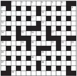  ?? PRIZES of £20 will be awarded to the senders of the first three correct solutions checked. Solutions to: Daily Mail Prize Crossword No. 15,797, PO BOX 3451, Norwich, NR7 7NR. Entries may be submitted by second-class post. Envelopes must be postmarked no l ?? No 15,797