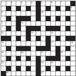  ?? PRIZES of £20 will be awarded to the senders of the first three correct solutions checked. Solutions to: Daily Mail Prize Crossword No. 15,559, PO BOX 3451, Norwich, NR7 7NR. Entries may be submitted by second-class post. Envelopes must be postmarked no l ??