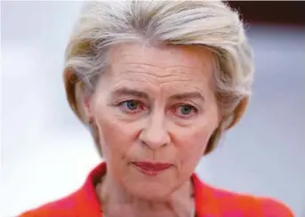  ?? ?? Ursula von der Leyen, presidenta de la Comisión Europea. (Foto EFE)