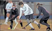  ?? MATT STONE / BOSTON HERALD FILE ?? During a meeting on Tuesday, the MIAA Field Hockey Committee voted 13-0 to sanction 7-on-7 boys field hockey as a sport and voted 11-0 with two abstention­s not to ban boys from playing on girls teams.