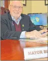  ?? COLIN MACLEAN/JOURNAL PIONEER ?? Summerside Mayor Bill Martin is reaffirmin­g his decision not to run again in the 2018 municipal elections. Martin made the decision so he could focus more time on his family’s business and his own interests.