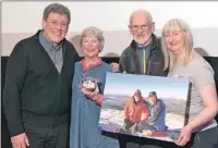  ?? Photograph: Iain Ferguson, The Write Image. ?? Alex and Mary Gillespie, centre, with Mountain Festival organisers Dave Wriggleswo­rth, left, and Tina Davenport.