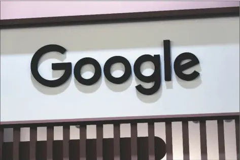  ?? AP PHOTO/THIBAULT CAMUS ?? The Google logo is seen at the Vivatech show in Paris, France, June 15, 2022.