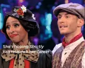  ??  ?? She’s hoping Strictly can relaunch her career