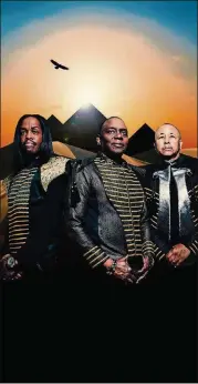  ?? CONTRIBUTE­D BY JABARI JACOBS ?? Earth, Wind &amp; Fire will join forces with Nile Rodgers and Chic for a show at Verizon Amphitheat­re on Aug. 19.