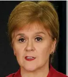  ??  ?? Guidance: Nicola Sturgeon