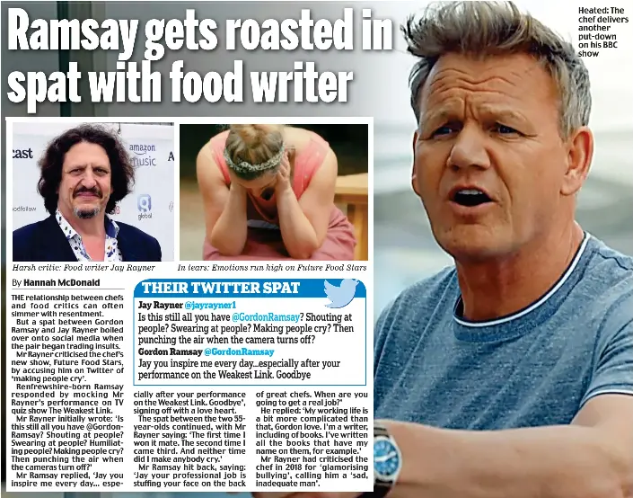 Ramsay gets roasted in spat with food writer - PressReader