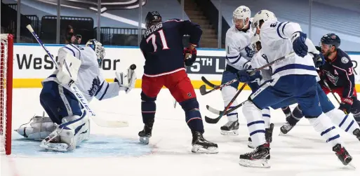  ?? CHASE AGNELLO-DEAN GETTY IMAGES FILE PHOTO ?? The traditiona­l NHL approach — two defencemen, three forwards — isn’t the only option. The notion of playing with three on D goes way back, and has had success.