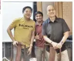  ?? ?? L-R Dondi Yap and Jun Chua Espinosa of the Cebu Animal Doctors’ Hospital with Zoetis Philippine­s Territory Manager Jeremy Custodio