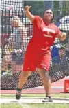  ?? STAFF PHOTO BY ROBIN RUDD ?? Ooltewah’s Krystal Starling competes in the discus Thursday at the TSSAA Division I Large Class state meet in Murfreesbo­ro.