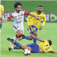  ??  ?? Al Jazira dropped valuable points in the title race as they suffered a 3-2 defeat to Al Dhafra. — Supplied photo