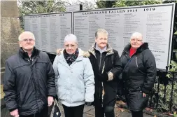  ??  ?? Informatio­n Members of the Memorial Garden group are looking for help in commemorat­ing victims of World War II