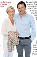  ??  ?? Will Carling at home in Berkshire with his Labrador Bo; below, with his wife Lisa in 2014