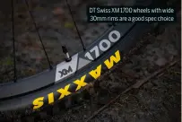  ?? ?? DT Swiss XM 1700 wheels with wide 30mm rims are a good spec choice