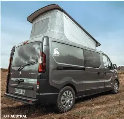  ??  ?? L’Austral IV en gamme Origin, ici sur le châssis long du Renault Trafic.