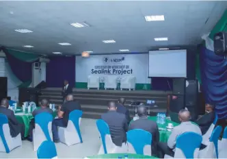  ??  ?? A cross-section of participan­ts at the sensitisat­ion workshop on the Sealink Project, which was organised last month by Lagos Chamber of Commerce and Industry and NEXIM Bank, at LCCI, Lagos headquarte­rs