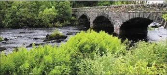  ?? Student Aisling O’Connor got into difficulti­es north of the Blackstone Bridge. ??