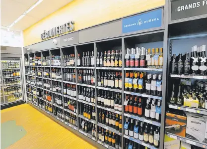  ??  ?? Les produits québécois ont connu une croissance de plus de 80 % à la Société des alcools du Québec.
