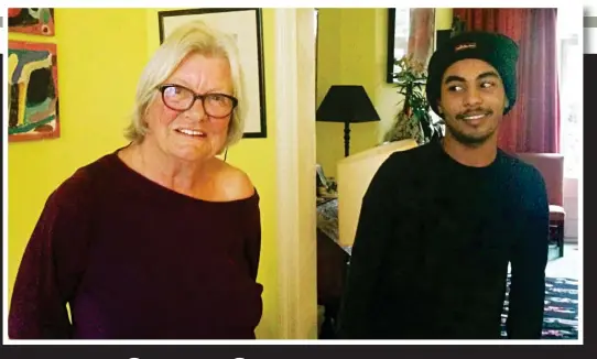  ??  ?? No good deed goes unpunished: Lynn Barber with Mohammed, from last week’s Sunday Times Magazine