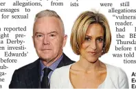  ?? ?? Attack...Huw Edwards and Emily Maitlis