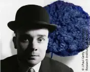  ??  ?? Yves Klein (-) - Portrait, Londres, .