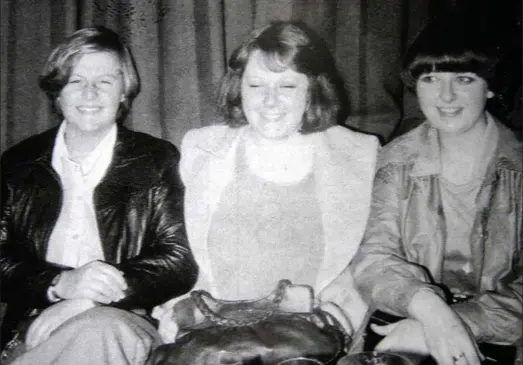  ??  ?? Carefree teenagers: Helen Scott, left, and Christine Eadie, right, pictured with their friend Jackie Thomson