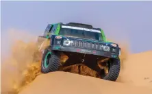  ?? SPA ?? The first stage of Rally Qassim began in Umm Sidra covering a distance of 170km. Several drivers are keen to test before the Dakar Rally crosses the country for the first time in January 2020.