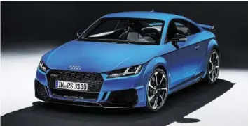  ?? FOTOS: AUDI ?? Scharf geschnitte­n: Die Optik des Audi TT RS passt zu der Leistung mit 400 PS.