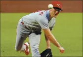  ?? GENE J. PUSKAR — THE ASSOCIATED PRESS ?? Cincinnati pitcher Anthony DeSclafani throws against Pittsburgh last season. The Giants on Wednesday agreed to terms with the veteran starter on a one-year deal.