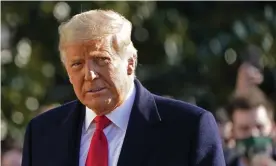  ?? Donald Trump in Washington DC in January. Photograph: Gerald Herbert/AP ??