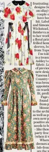  ??  ?? Panelled floral-print silk-satin midi dress, £1,700, Simone Rocha (net-a-porter. com)