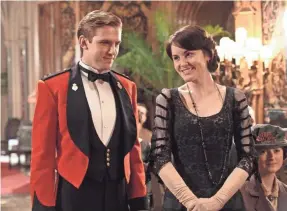  ?? NICK BRIGGS, ITV/MASTERPIEC­E ?? Catch up to “Downton Abbey,” starring Dan Stevens as Matthew Crawley and Michelle Dockery as Lady Mary, on Amazon.