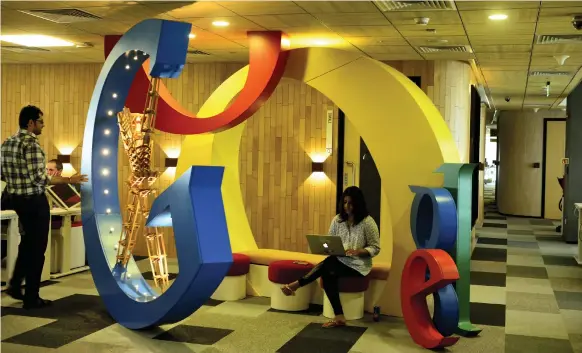  ?? Getty ?? Google’s Indian head office in Gurugram. Employees who want to continue working from home will receive a $1,000 allowance to buy office equipment